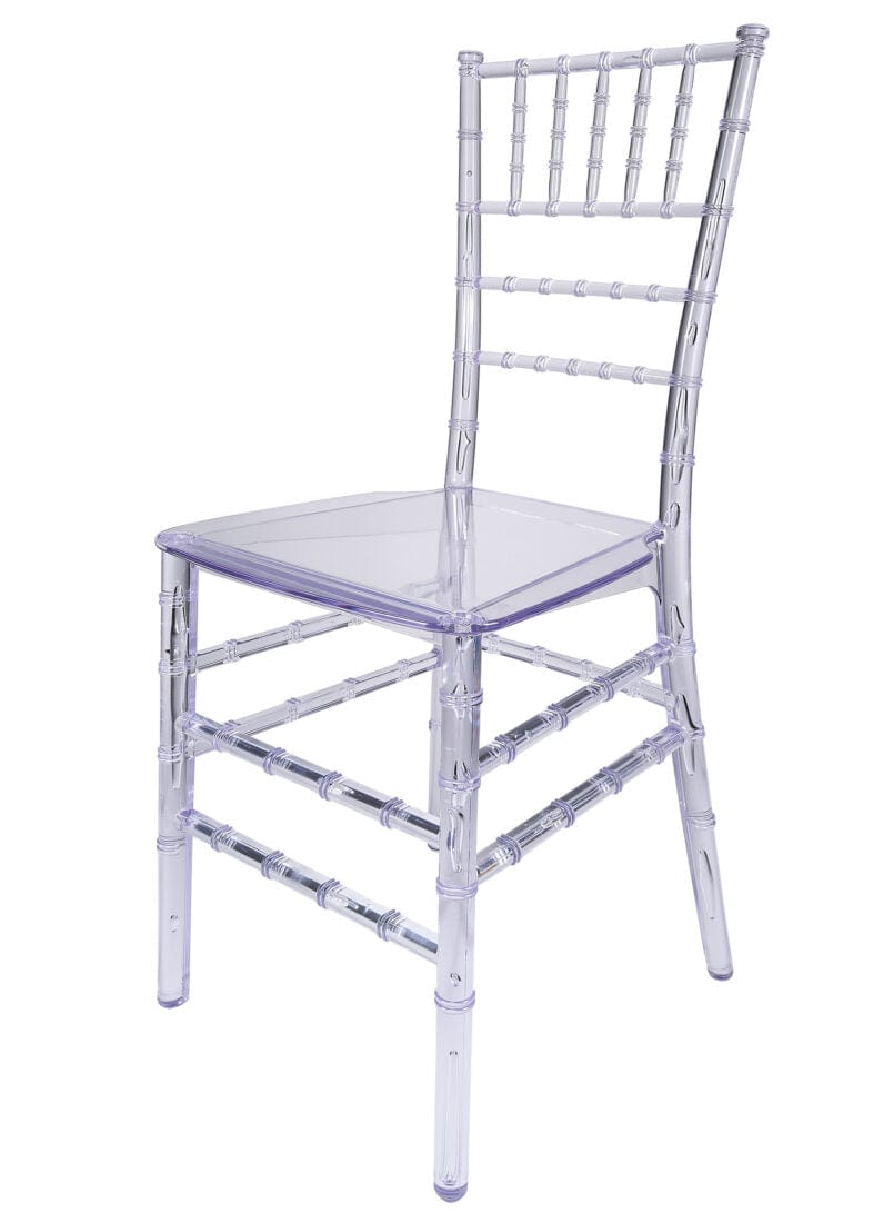 Chivari Clear Resin ThinVisible Seat Chiavari Chair CCRC-MONO-THIN-ZG-T