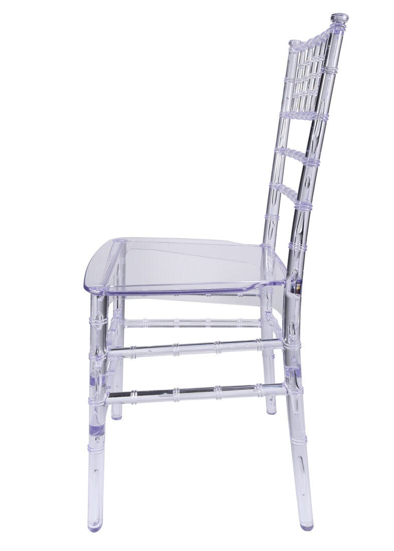 Chivari Clear Resin ThinVisible Seat Chiavari Chair CCRC-MONO-THIN-ZG-T