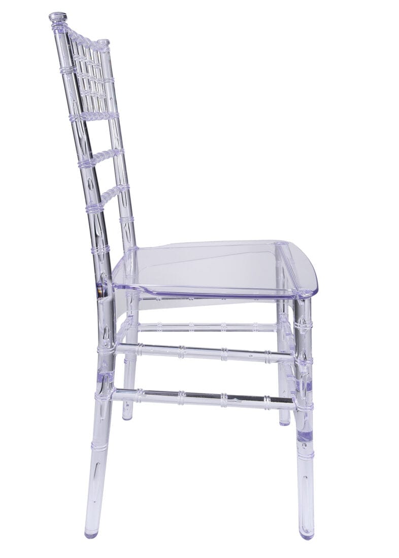 Chivari Clear Resin ThinVisible Seat Chiavari Chair CCRC-MONO-THIN-ZG-T
