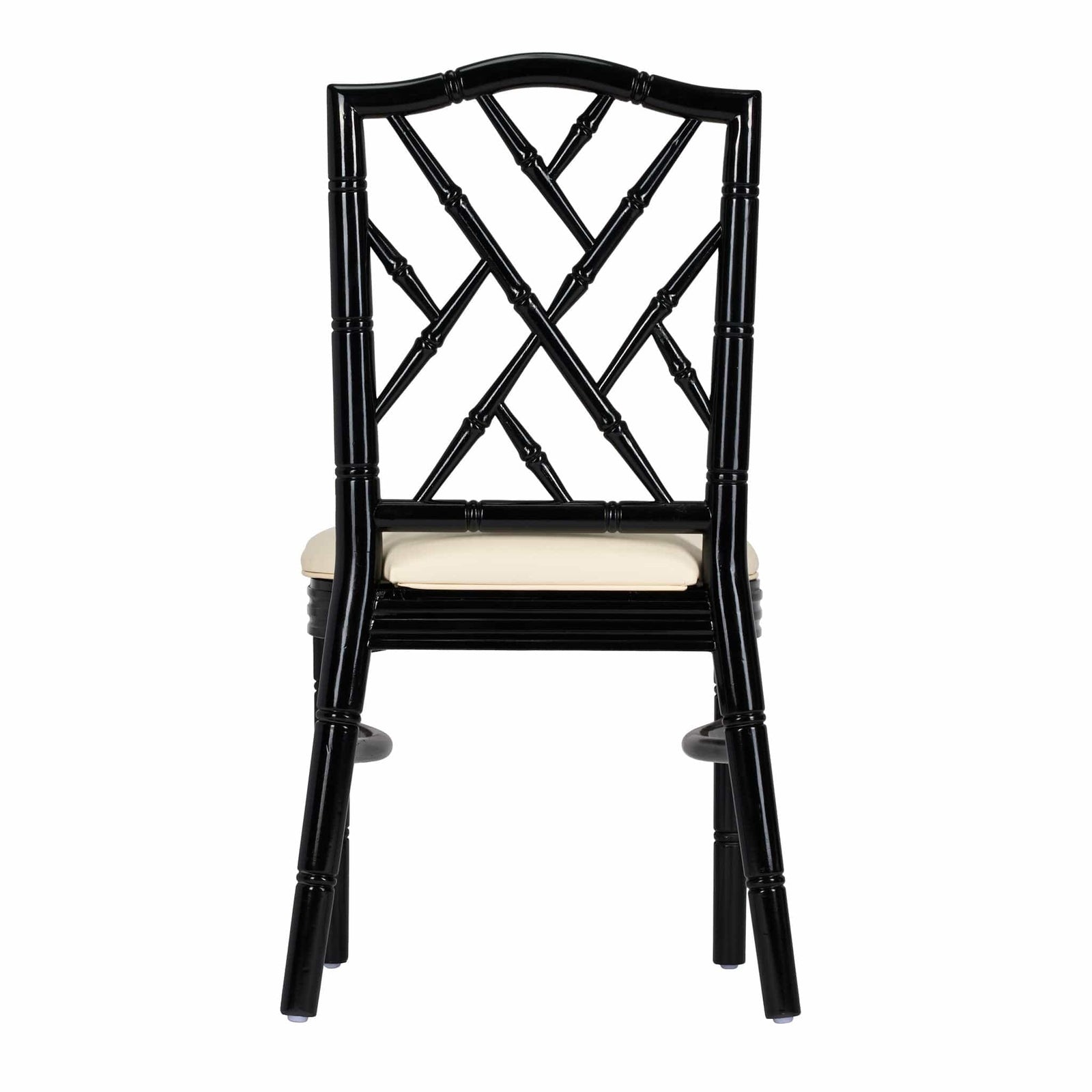 Chivari Black Ritz ToughWood™ Chair with Ivory Vinyl Seat CRWB-ZG-SO