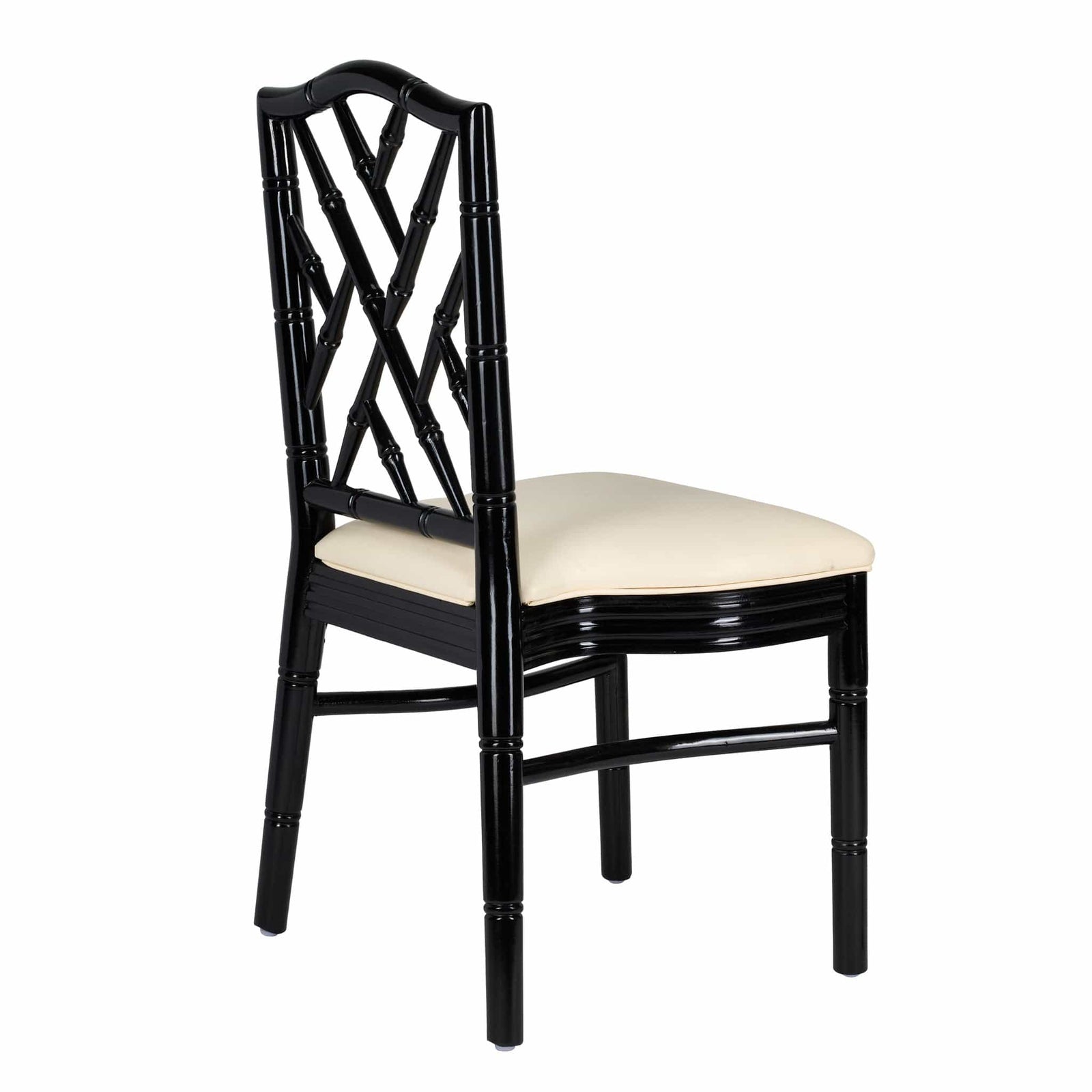 Chivari Black Ritz ToughWood™ Chair with Ivory Vinyl Seat CRWB-ZG-SO