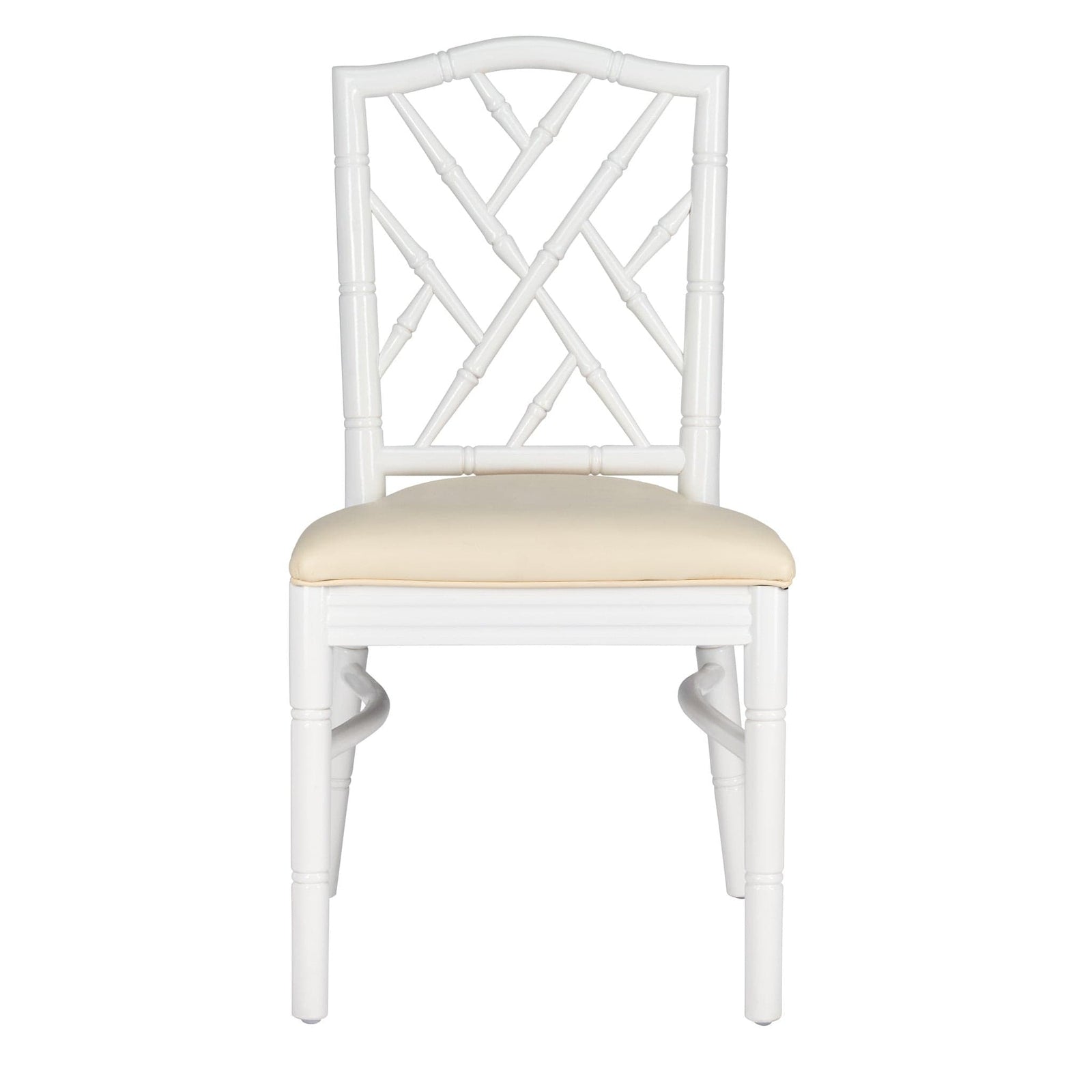 Chivari White Ritz ToughWood™ Chair with Ivory Vinyl Seat CRWW-ZG-SO