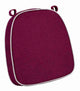 Chivari Burgundy with Gray Piping 2.5" Thick Chair Cushion - World's Best Cushions CUSHBST-BGGR-AX-T