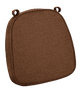 Chivari Dark Brown with Dark Brown Piping 2.5" Thick Chair Cushion - World's Best Cushions CUSHBST-CC-AX-T