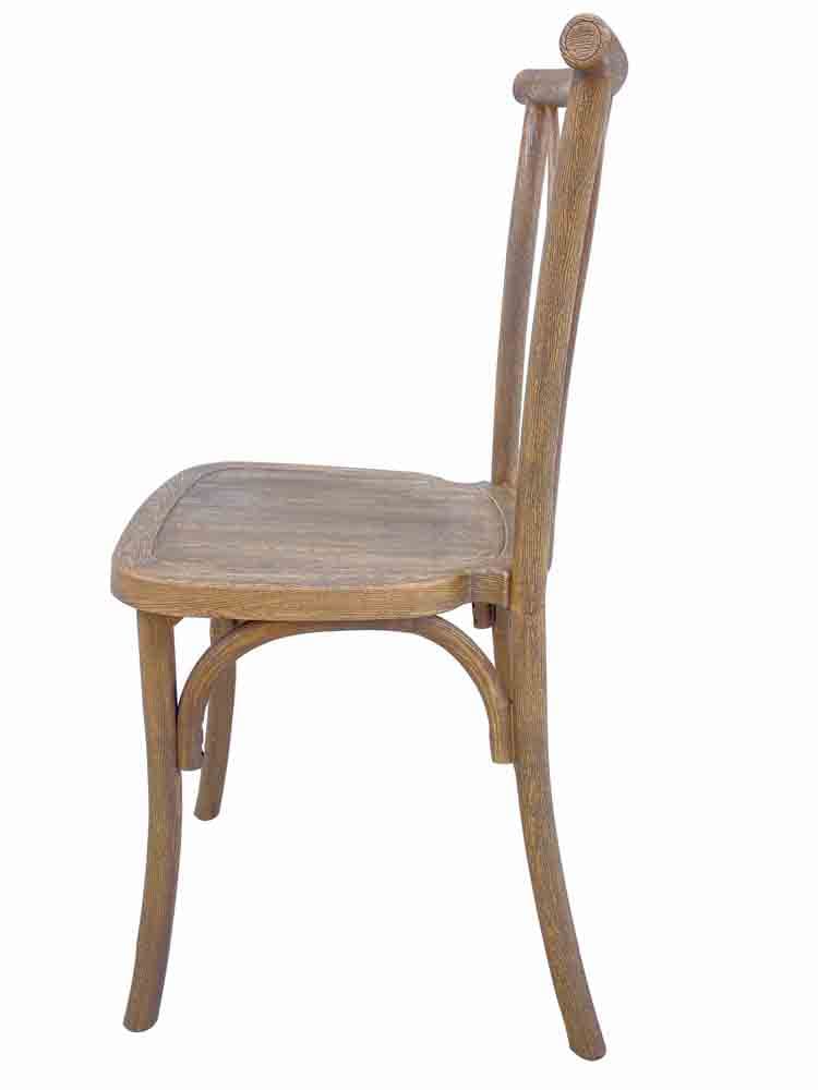 Chivari Chestnut Resin Steel Skeleton™ Willow Chair CWRC-ST-AX