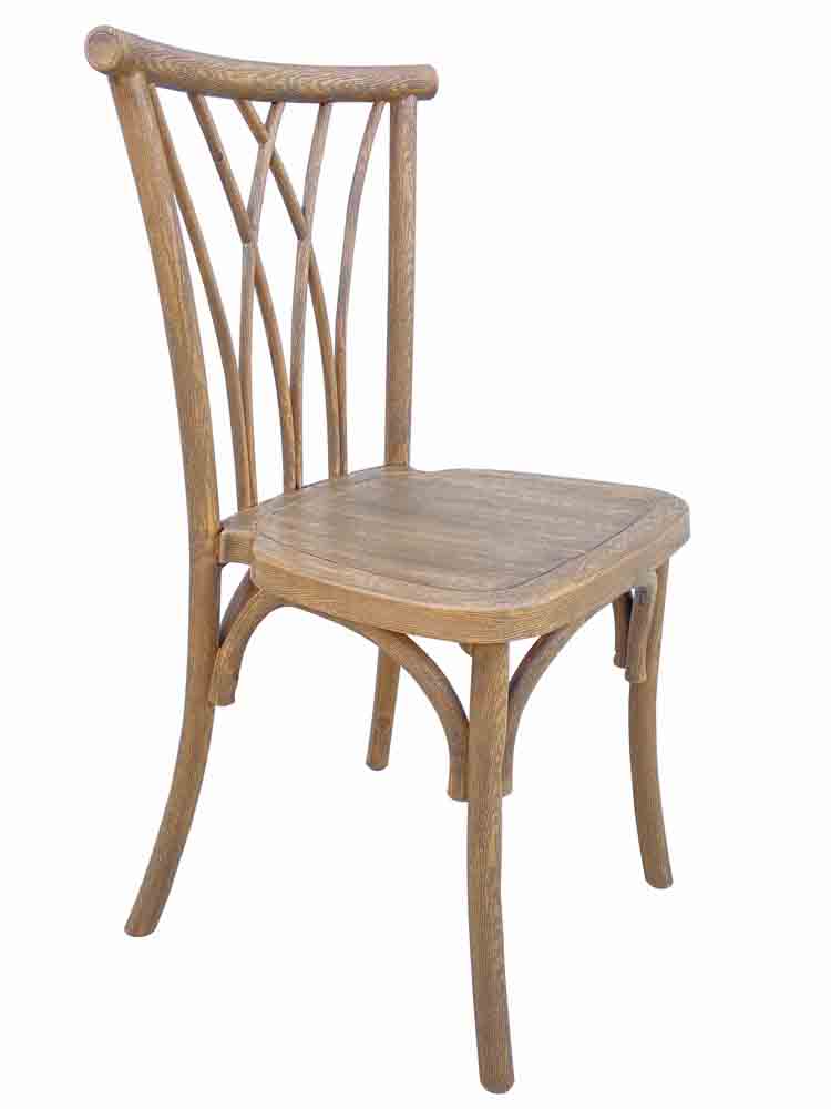 Chivari Chestnut Resin Steel Skeleton™ Willow Chair CWRC-ST-AX
