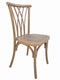 Chivari Chestnut Resin Steel Skeleton™ Willow Chair CWRC-ST-AX