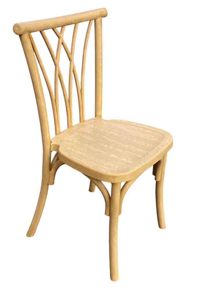 Chivari Natural Steel Skeleton™ Willow Chair CWRN-ST-AX
