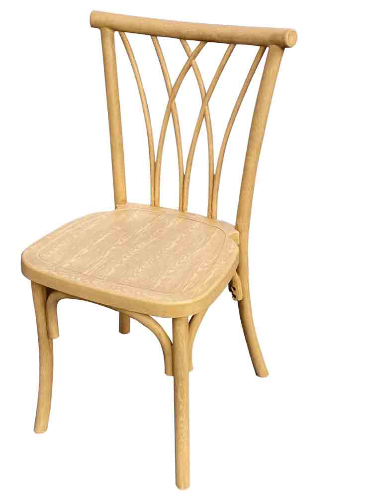 Chivari Natural Steel Skeleton™ Willow Chair CWRN-ST-AX