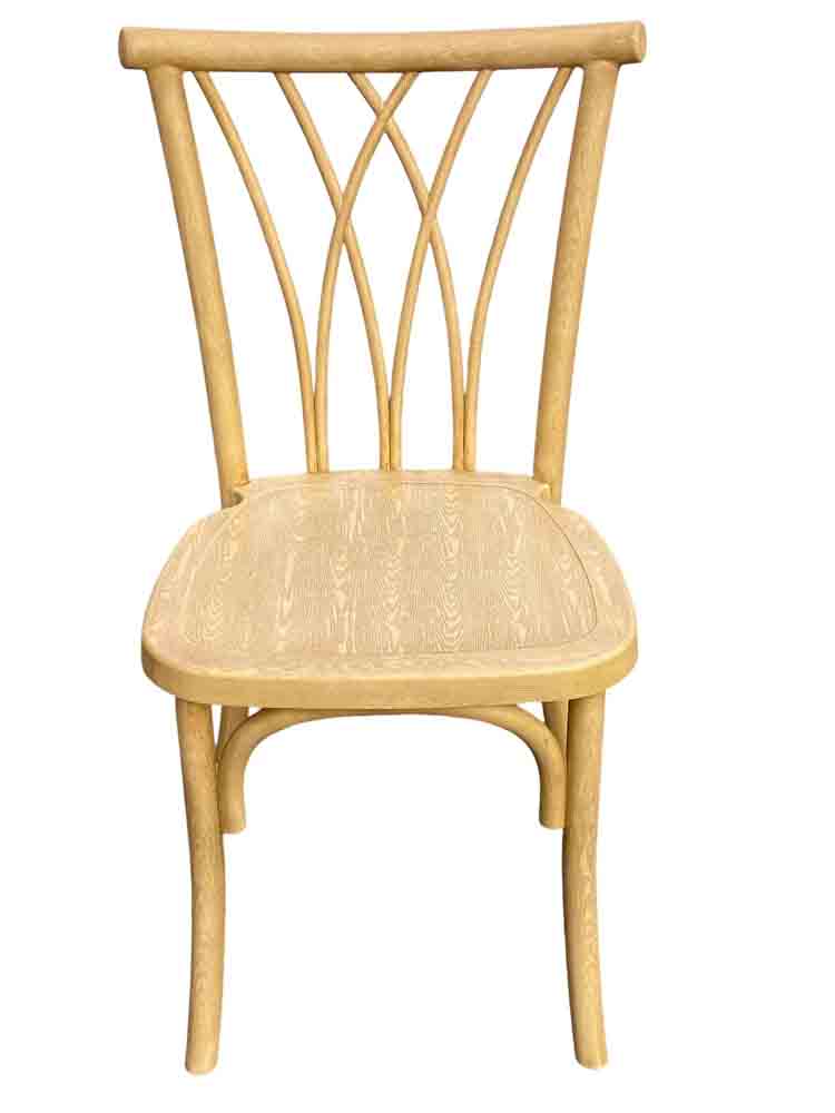 Chivari Natural Steel Skeleton™ Willow Chair CWRN-ST-AX