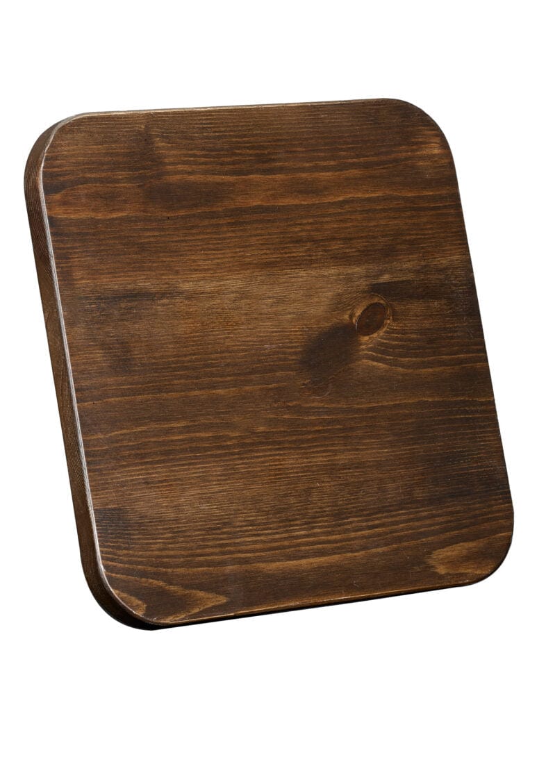 Chivari Dark Wood Tolix Bar Stool Wood Seat STWBD-AX-T