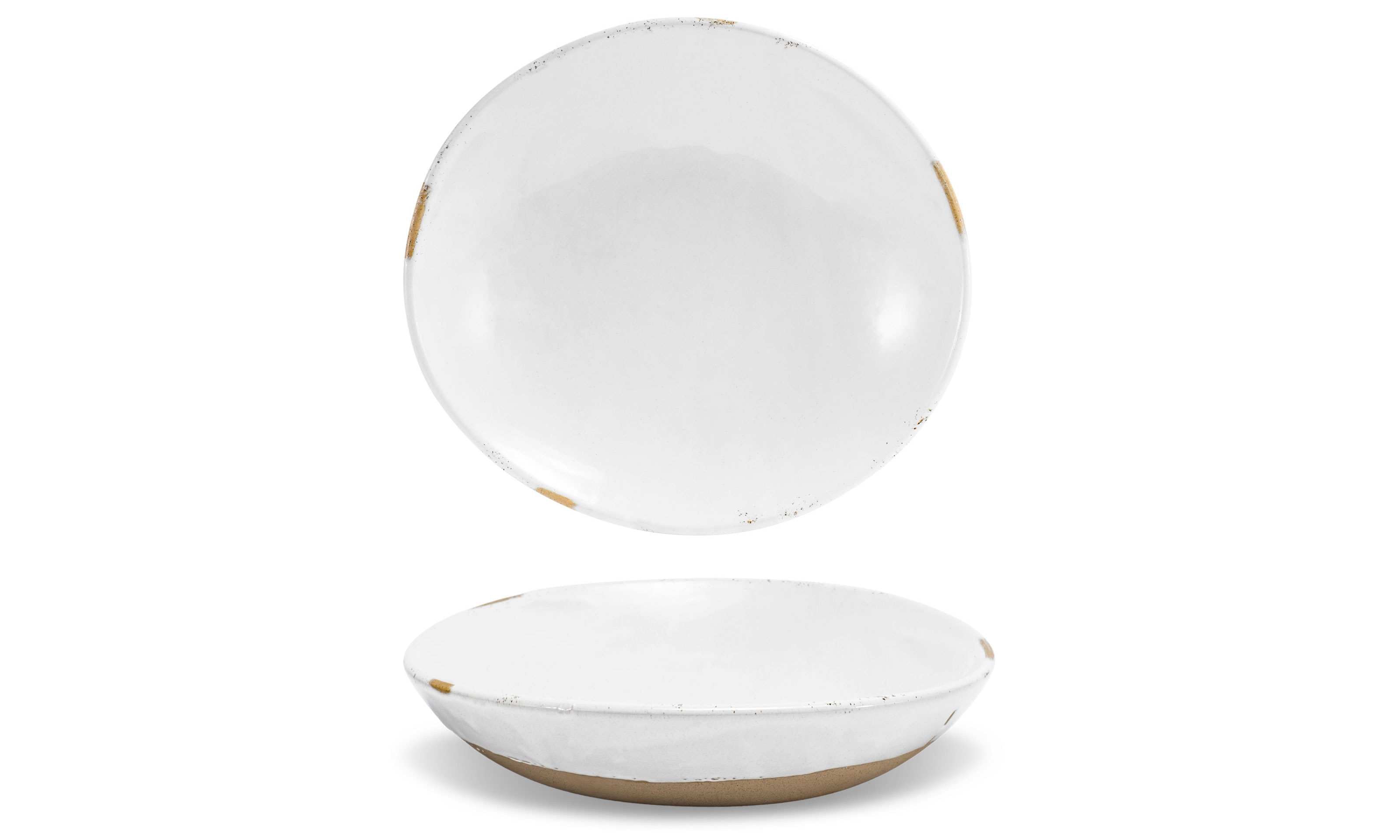 Front of the House Front of the House 11.25" Round Artefact® Low Bowl - 58oz - White (Sold in case pack of 4) FOH-DBO194WHP21