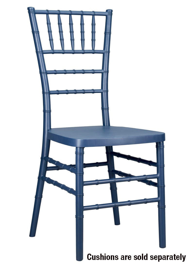Chivari Deep Blue Sea ColorCore™ Resin Steel Skeleton™ Chiavari Chair CCRDBS-STEEL-AX-T