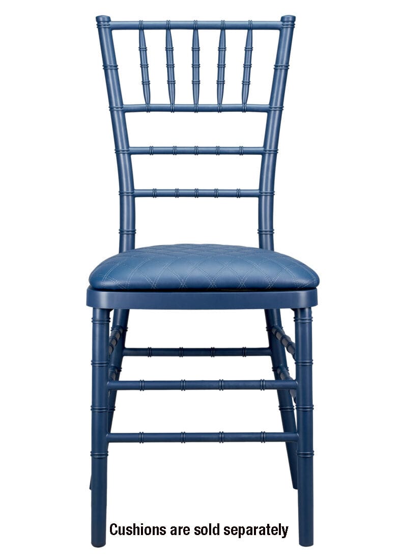Chivari Deep Blue Sea ColorCore™ Resin Steel Skeleton™ Chiavari Chair CCRDBS-STEEL-AX-T