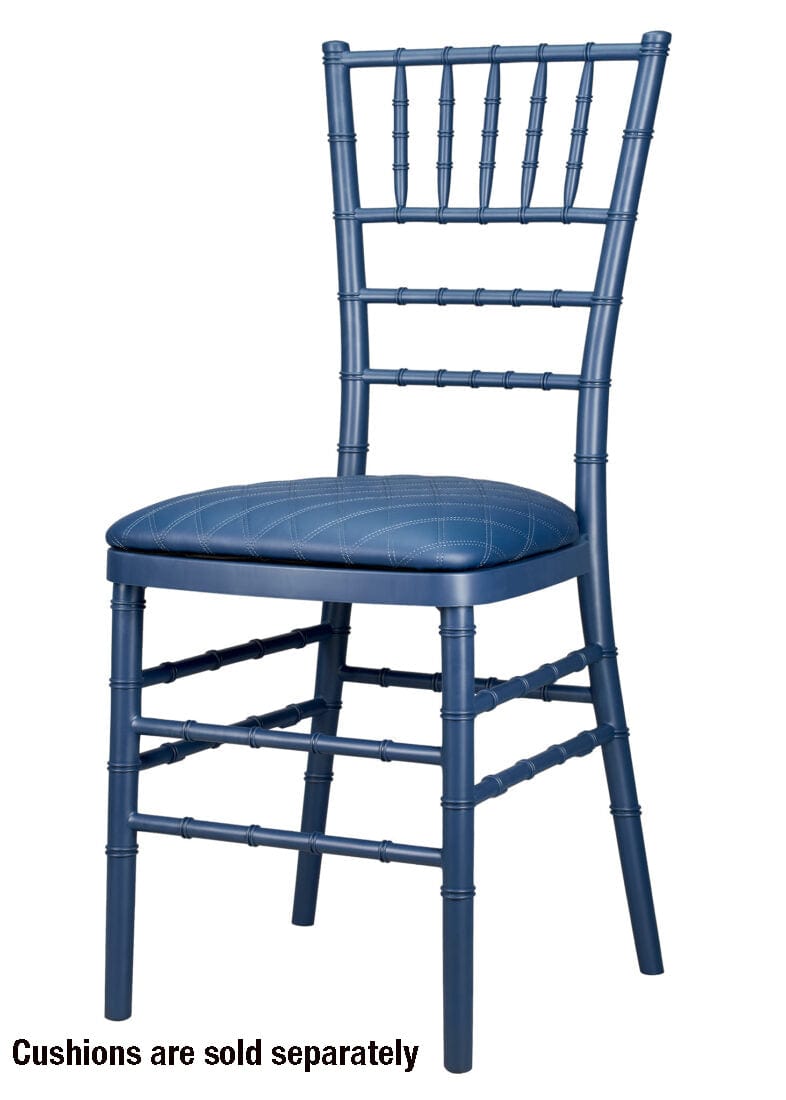 Chivari Deep Blue Sea ColorCore™ Resin Steel Skeleton™ Chiavari Chair CCRDBS-STEEL-AX-T