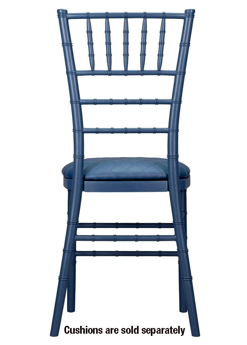 Chivari Deep Blue Sea ColorCore™ Resin Steel Skeleton™ Chiavari Chair CCRDBS-STEEL-AX-T
