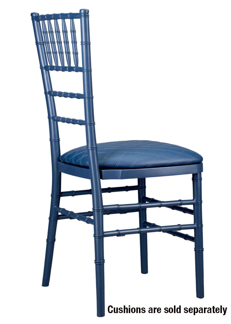 Chivari Deep Blue Sea ColorCore™ Resin Steel Skeleton™ Chiavari Chair CCRDBS-STEEL-AX-T