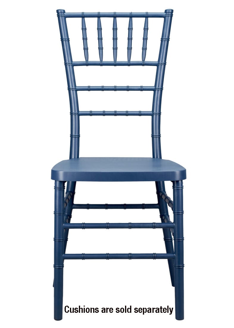 Chivari Deep Blue Sea ColorCore™ Resin Steel Skeleton™ Chiavari Chair CCRDBS-STEEL-AX-T