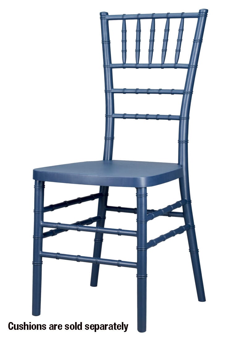 Chivari Deep Blue Sea ColorCore™ Resin Steel Skeleton™ Chiavari Chair CCRDBS-STEEL-AX-T