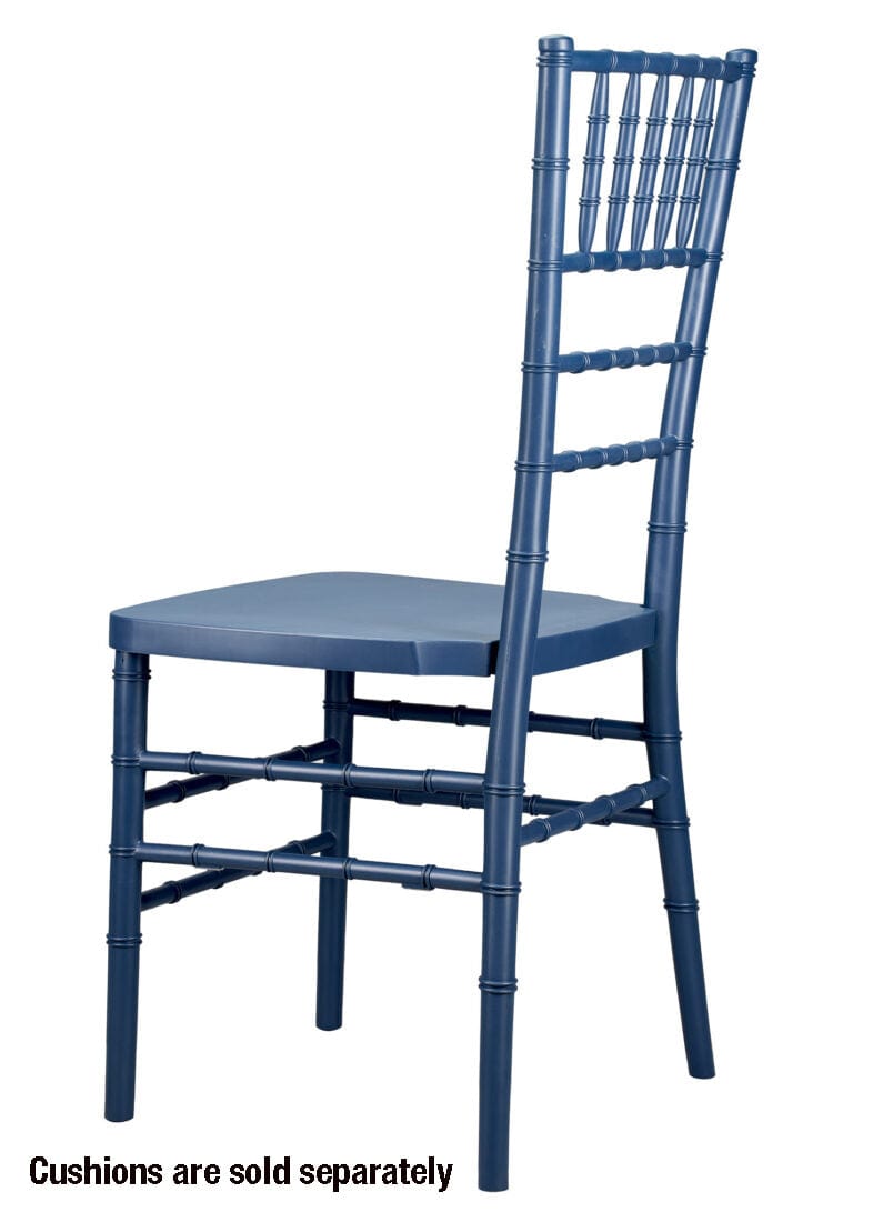 Chivari Deep Blue Sea ColorCore™ Resin Steel Skeleton™ Chiavari Chair CCRDBS-STEEL-AX-T
