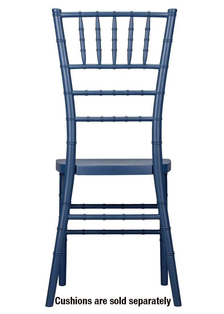 Chivari Deep Blue Sea ColorCore™ Resin Steel Skeleton™ Chiavari Chair CCRDBS-STEEL-AX-T