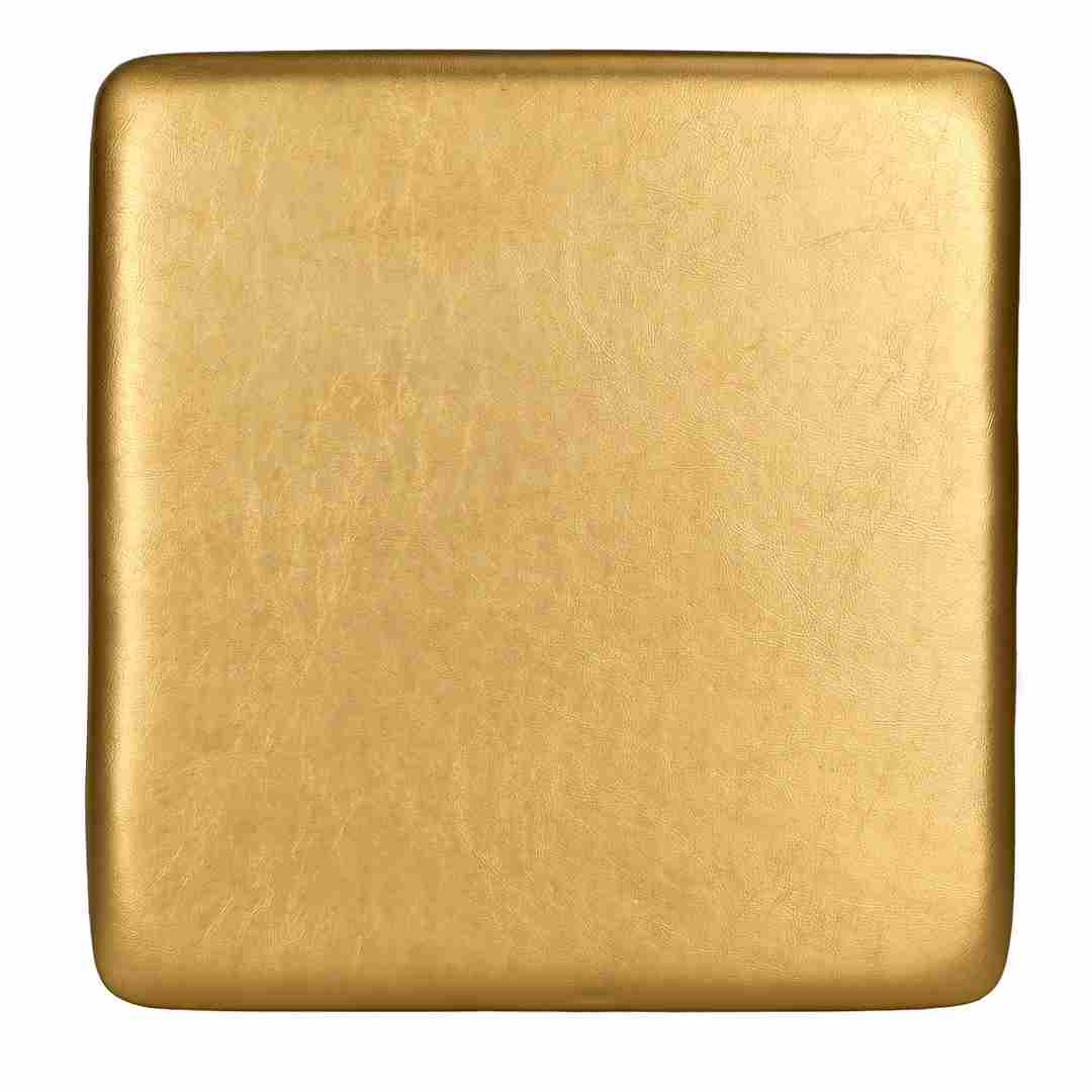 Chivari Gold 1.75" Vinyl Panel Cushion with SlipNot™ Technology for Clear Folding Chair CUSHPANVIN-FLD-GLD-AX