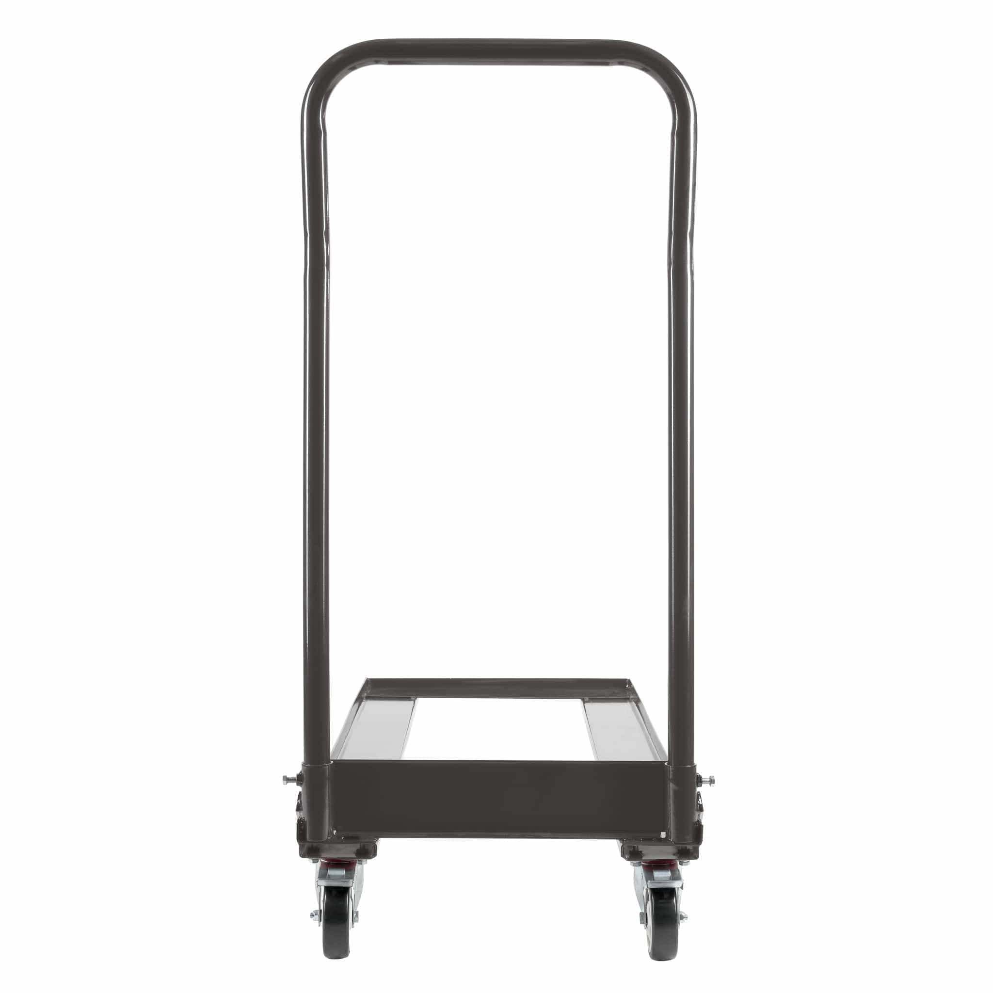 Chivari Steel Folding Chair Cart for Poly & Resin Folding Chairs - Gray CART100G-AX-T