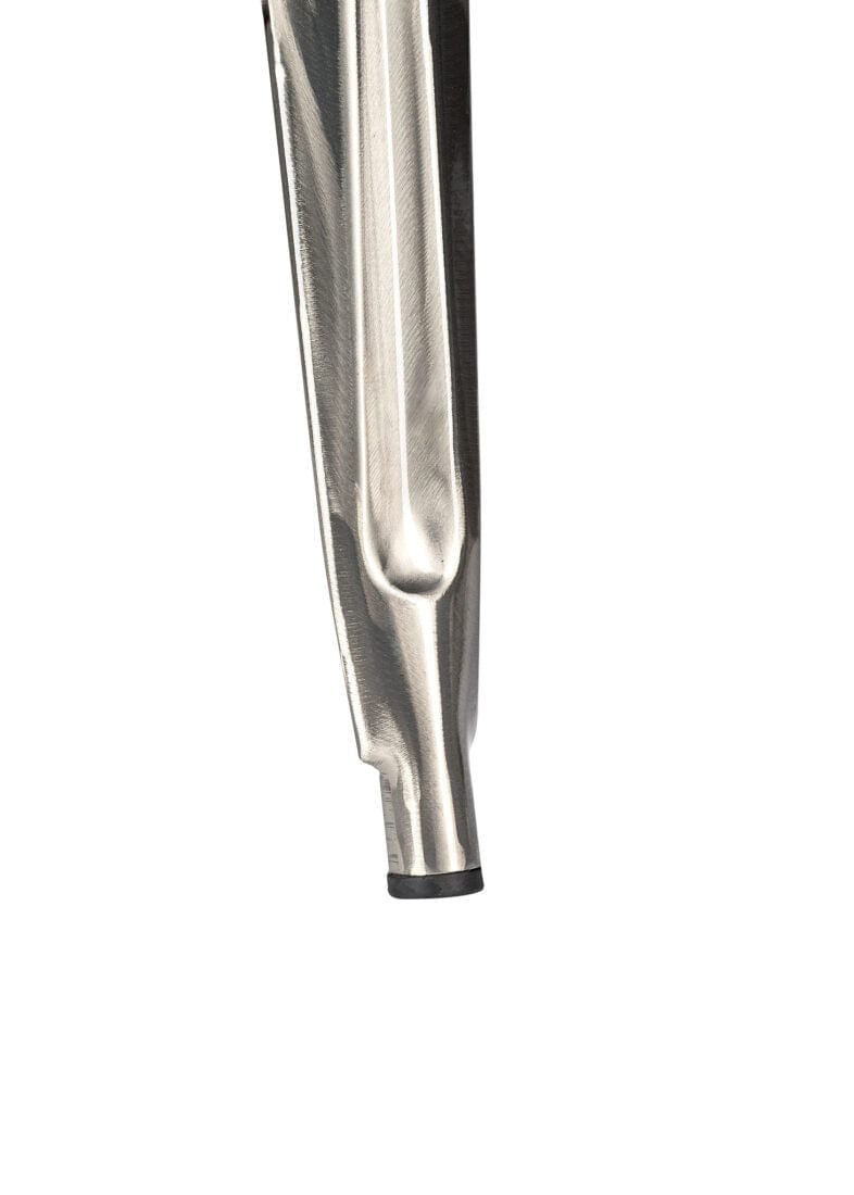 Chivari GunMetal Gray Hi Gloss Tolix Style Metal Stool BTMGU-AX-T