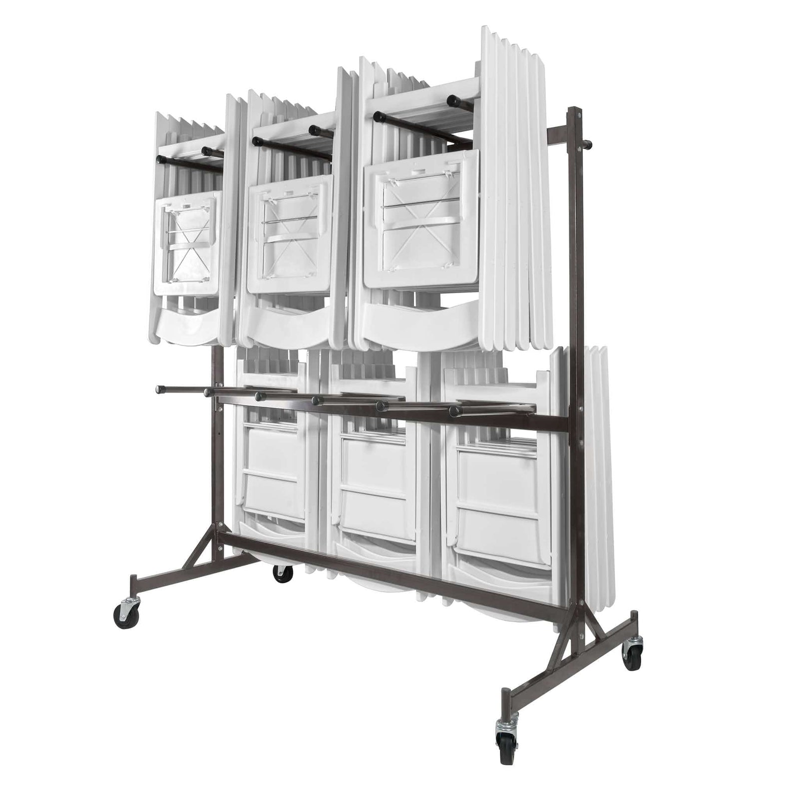 Chivari Hanging Chair Cart for Poly, Resin, Metal and Bamboo Folding Chairs CART101G-AX-T