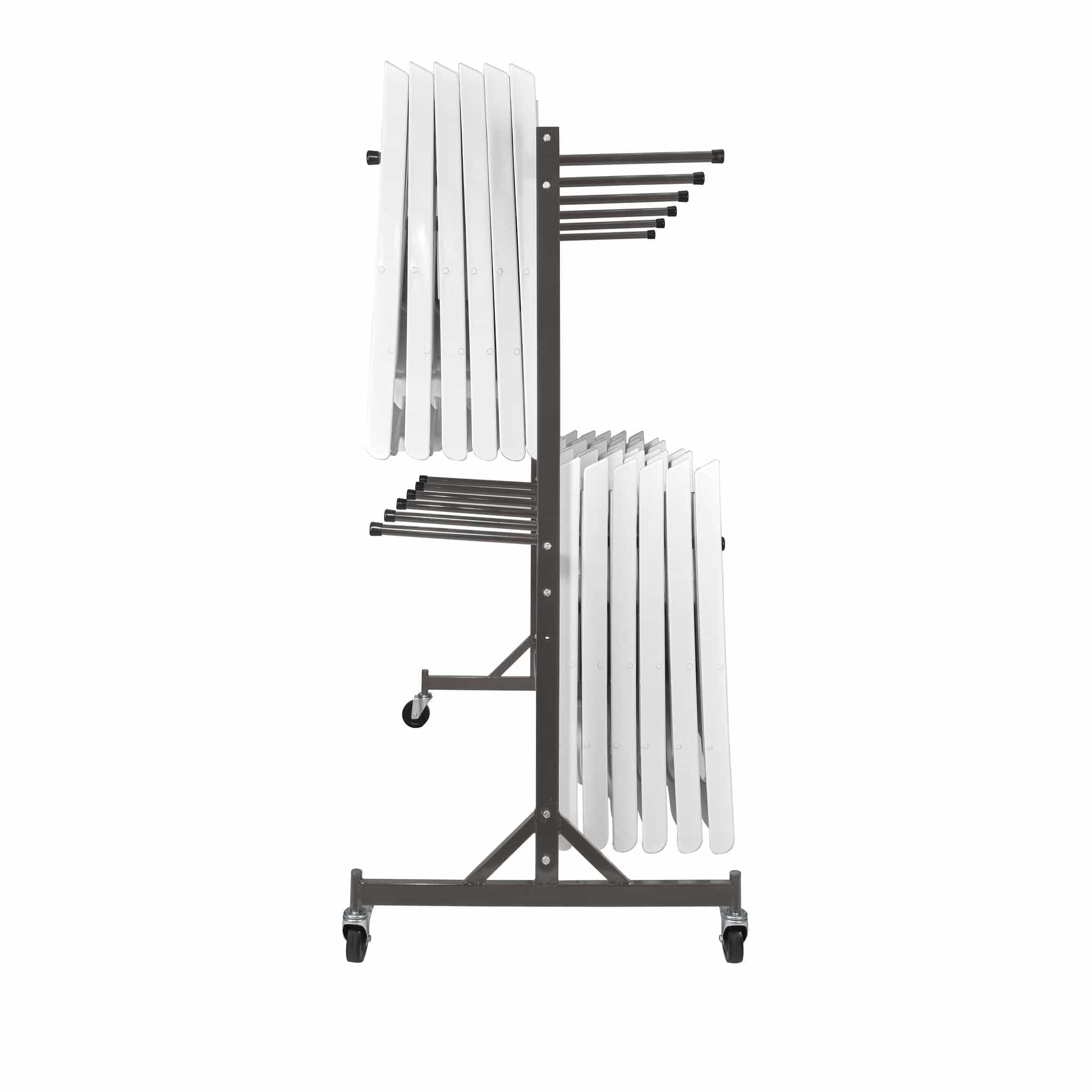 Chivari Hanging Chair Cart for Poly, Resin, Metal and Bamboo Folding Chairs CART101G-AX-T