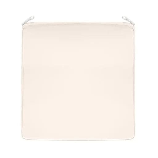 Chivari Ivory 1.5" Thick Bamboo Folding Chair Cushion CUSHSTRAPBAMIVY-HU-T