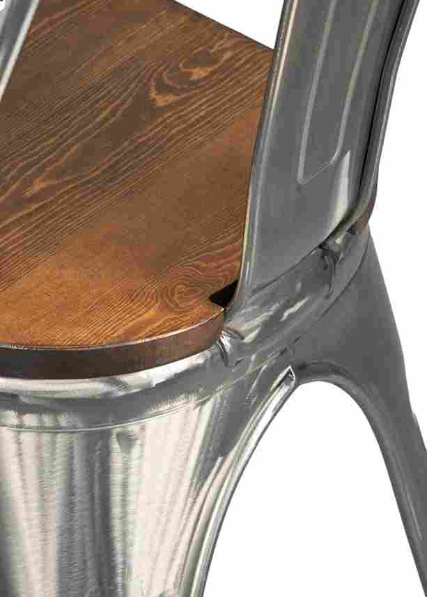 Chivari Light Wood Tolix Chair Seat STWL-AX-T