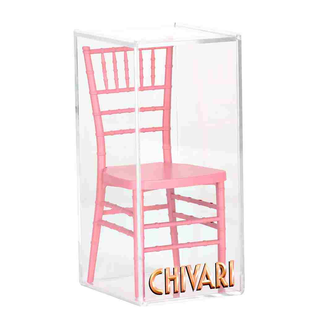 Chivari Pink Mini Chiavari Chair 1:6 Scale Model CCRP-TY-AX