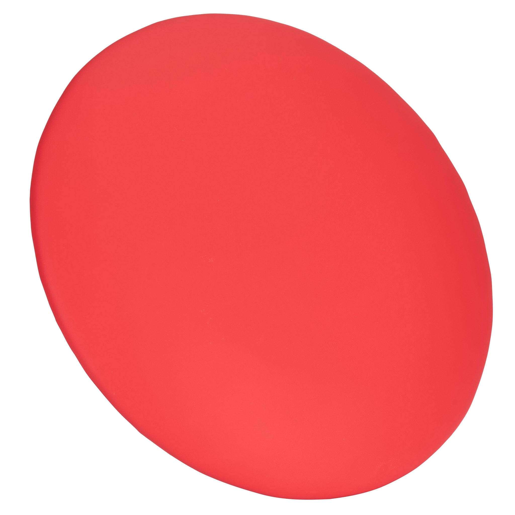 Chivari Watermelon Red Round Vinyl Panel Back Cushion CUSH-PANVIN-RDRED-ZG-T