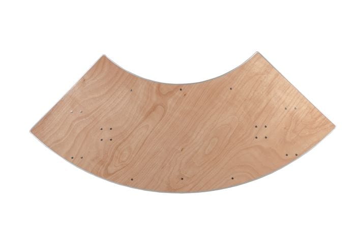 Chivari 84" x 30" (7 Foot) Serpentine Heavy Duty Plywood Folding Table TPLYSRP84M-AX-T