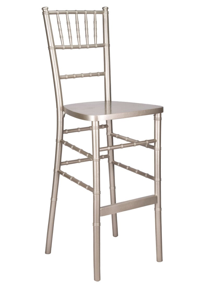 Chivari Sparkling Silver Champagne ToughWood™ Chiavari Barstool BCWCHSSP-AX-T