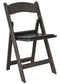 Chivari Black Metallic/Silver Onyx with Black Vinyl Cushion Resin Folding Chair CFRBM-AX-T
