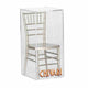 Chivari Sparkling Silver Champagne Mini Chiavari Chair 1:6 Scale Model CCRSCS-TY-AX