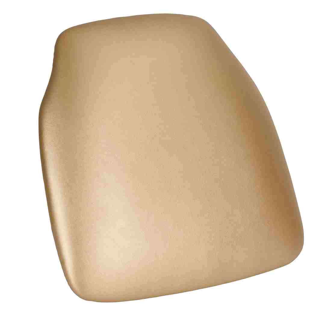 Chivari Gold  1.75" Vinyl Panel Back Chiavari Cushion with SlipNot™ Technology CUSHPANVINGOLD-SPNT-AX