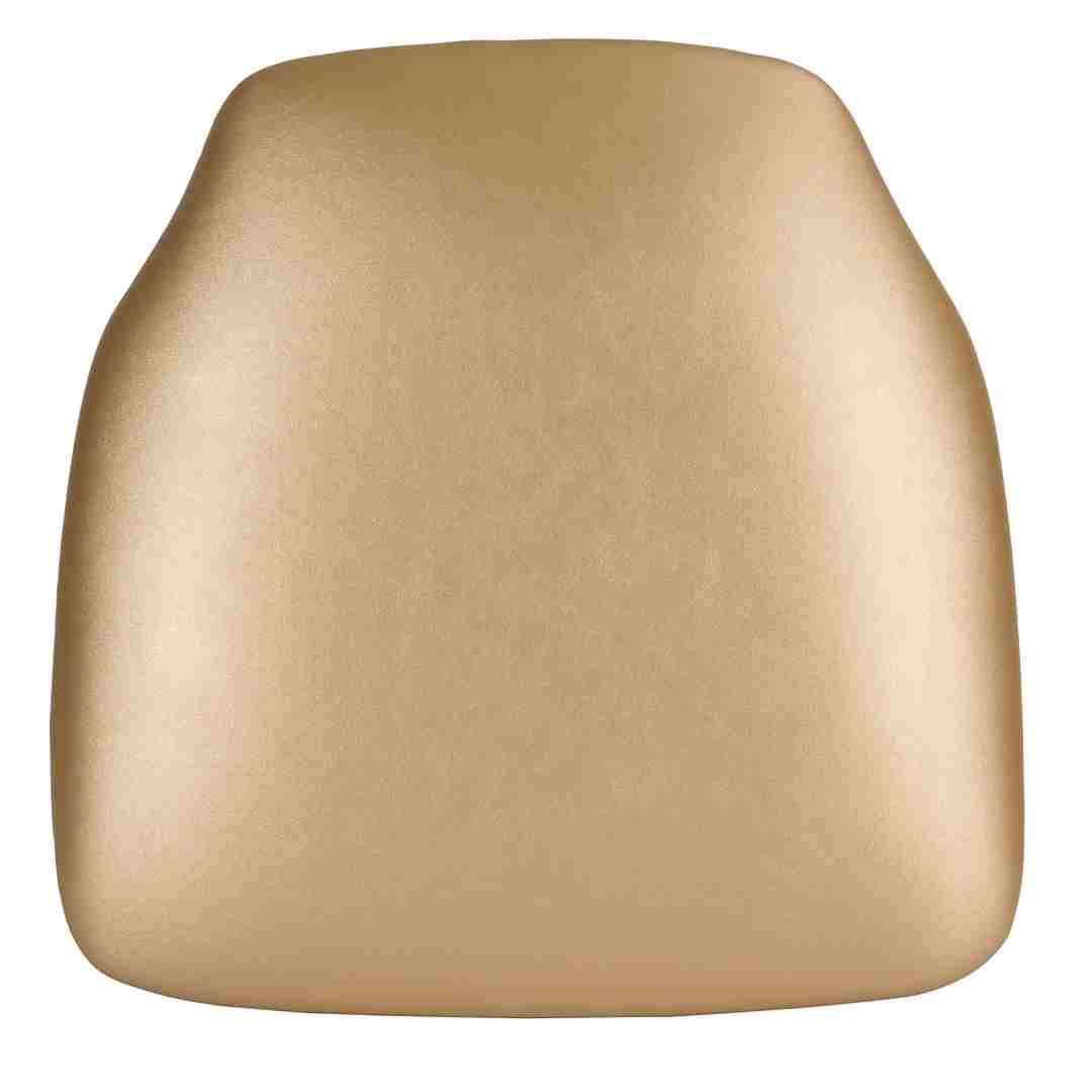 Chivari Gold  1.75" Vinyl Panel Back Chiavari Cushion with SlipNot™ Technology CUSHPANVINGOLD-SPNT-AX