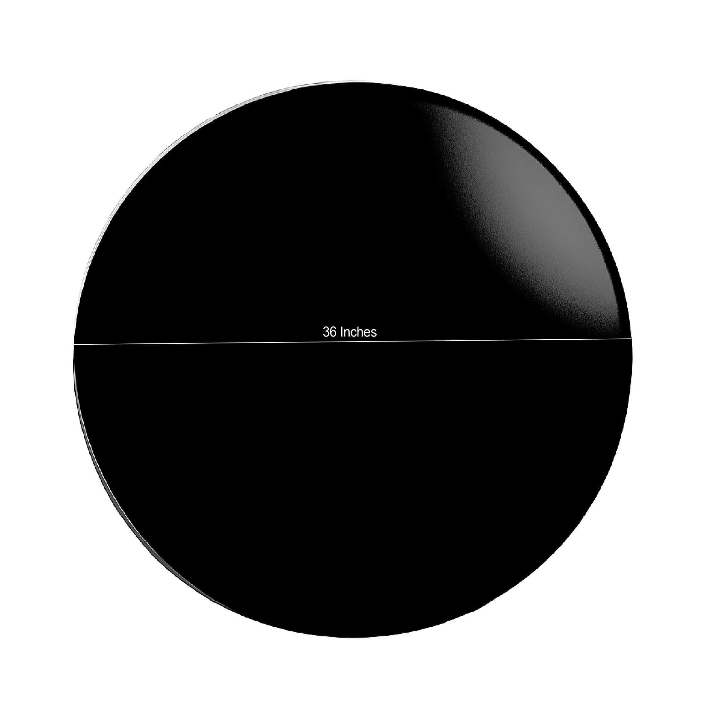 Chivari 36" Round Plywood Cocktail Table Top Black TCOMPRD36TOPBLK-AX-T