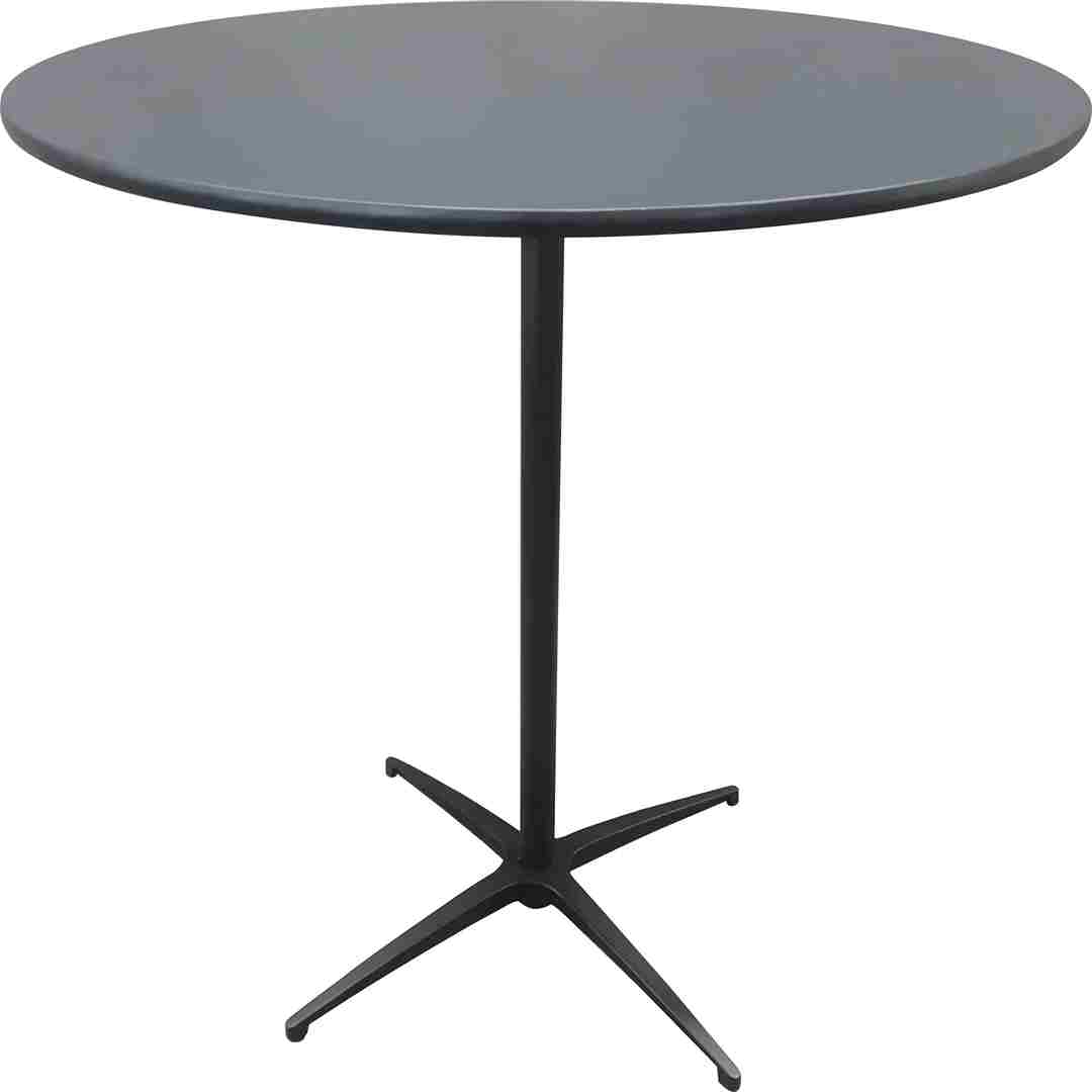 Chivari Black 36" Round Plywood Cocktail Table Kit TKITRD36BLK-AX-T