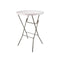 Chivari 32" Round White Plastic Cocktail Table TPLSRD32COCKTAIL-LF-T