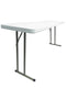 Chivari 72" x 18" (6 Foot) Rectangle Heavy Duty Plastic Folding Table TPLSRT7218-AX-T