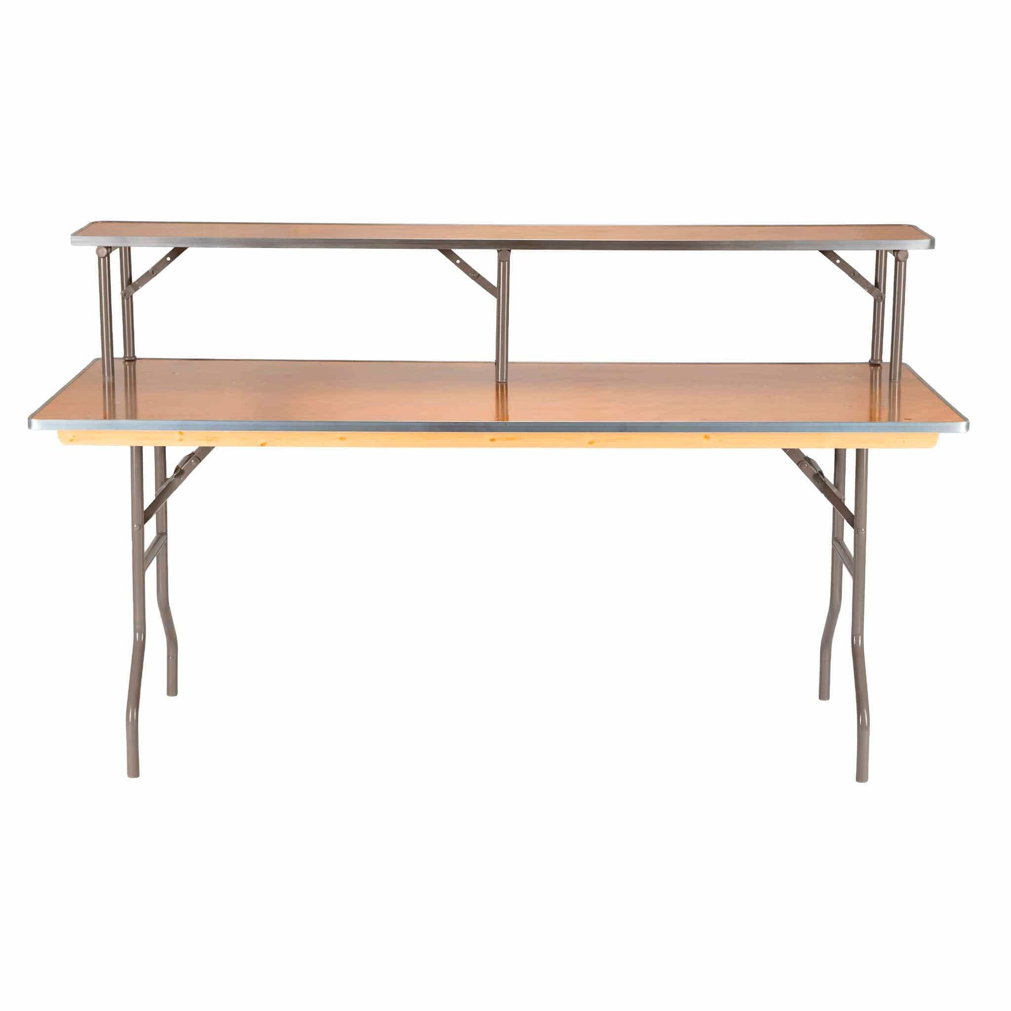 Chivari 6 Foot (72"x30") Rectangle Plywood Table and Bar Top TPLYRT7230-BAR-KT-AX