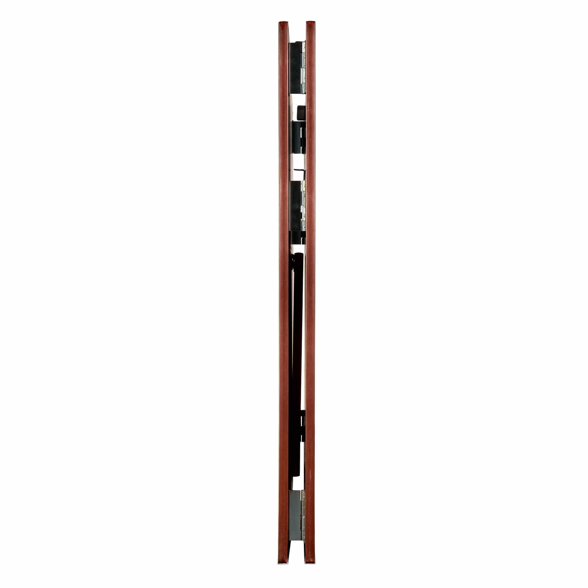 Chivari Walnut 42" Tall x 48" Long Portable Foldable Bar BAR-FOLD-48-WALNUT-AX-T