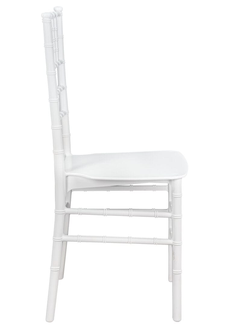 Chivari White ThinResin™ Chiavari Chair CCRW-MONO-THIN-ZG-T