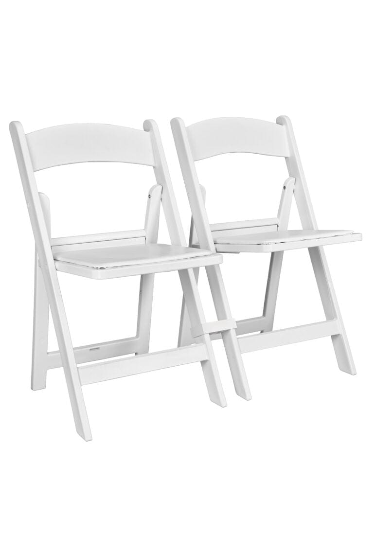 Chivari 50 Pack White Ganging Clip to connect Resin Folding Chairs PARTS-FOLD-RESIN-CLIP-WH50