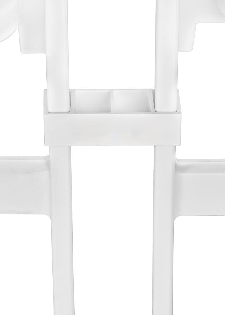 Chivari 50 Pack White Ganging Clip to connect Resin Folding Chairs PARTS-FOLD-RESIN-CLIP-WH50