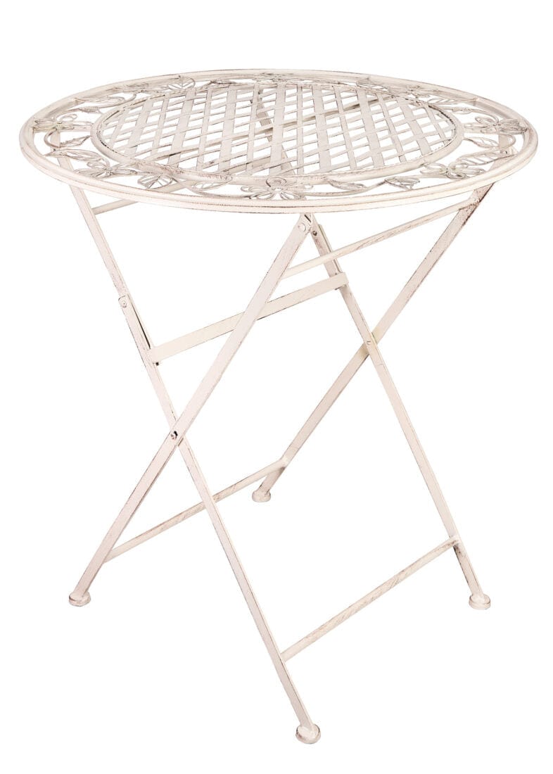 Chivari 28" Antique White Barcelona Bistro Table TBBMW-AX-T